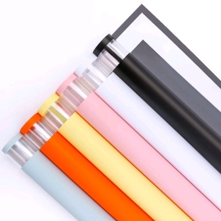 

Penawaran Terpopuler Cellophane Polos List Transparan ColorKorean Wrapping R84