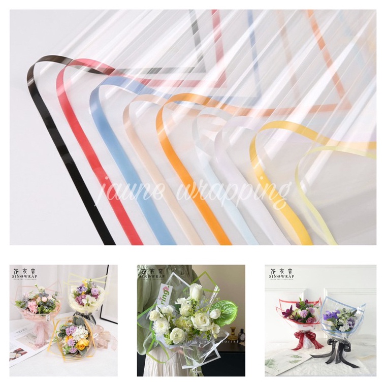 

Dijamin Senang 1PAK2LEMBAR JFA Kertas Buket Bunga Bening List Flower Wrapping Paper Cellophane