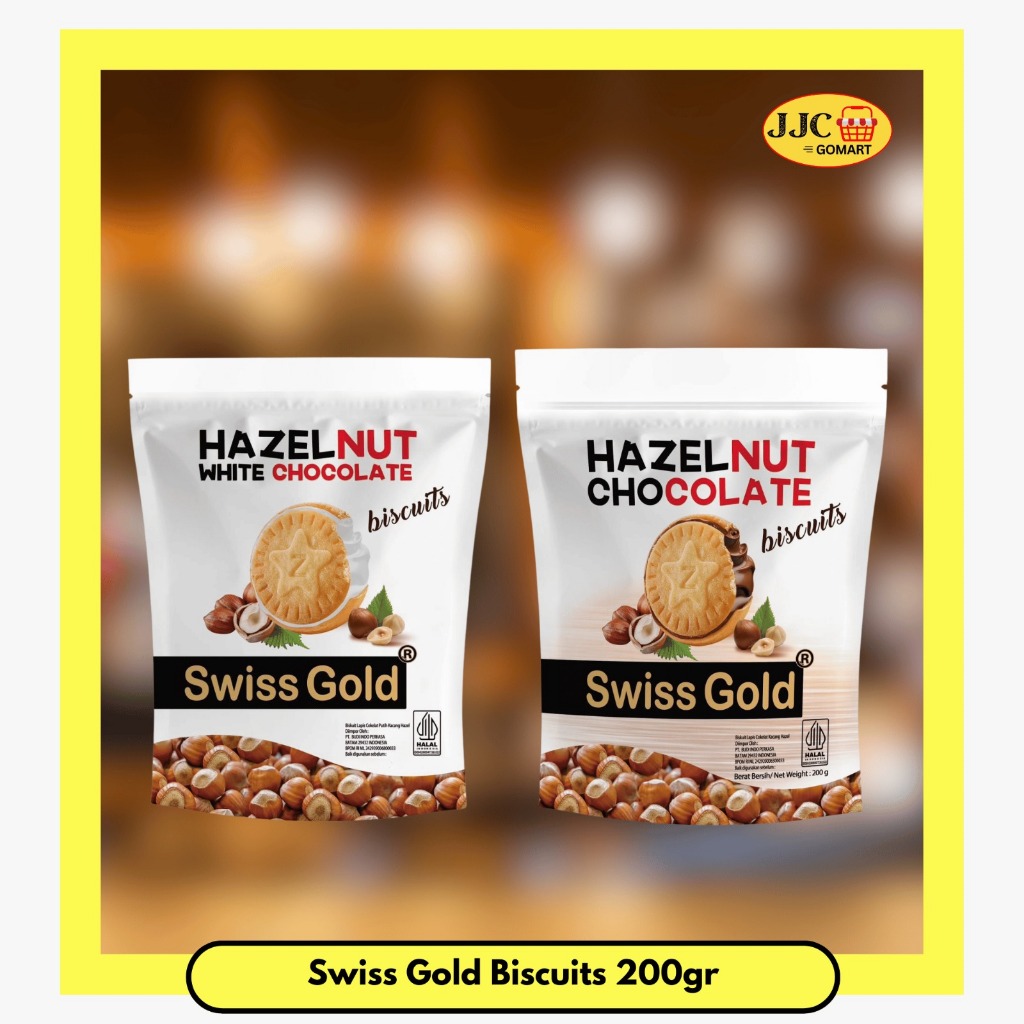 

SWISSGOLD BISCUIT 200g | DARK CHOCO | WHITE CHOCO