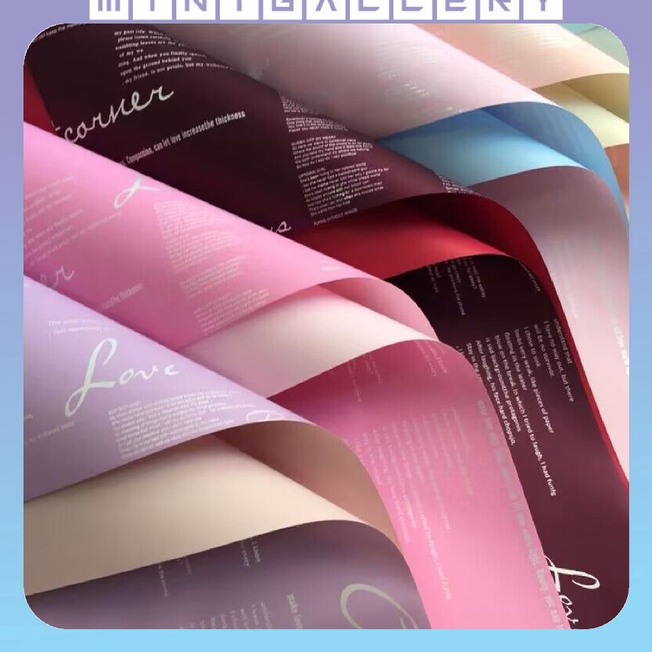 

Murah Terlaris 2 Lembar Flower Wrapping Cellophane Paper Bi Color Dua Warna Korean Kertas Buket Bunga KB625