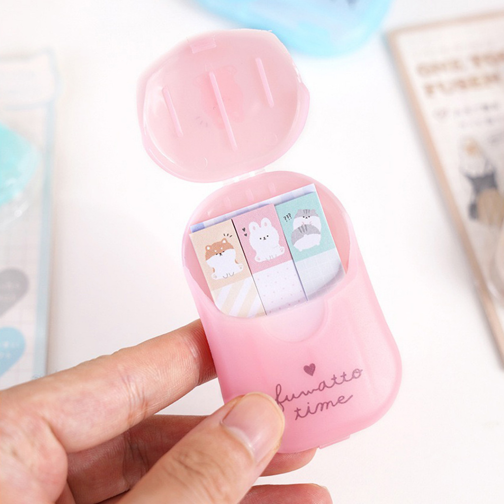 

ONE TOUCH FUSEN MINI BOX PORTABLE STICKY NOTES - KERTAS MEMO TEMPEL