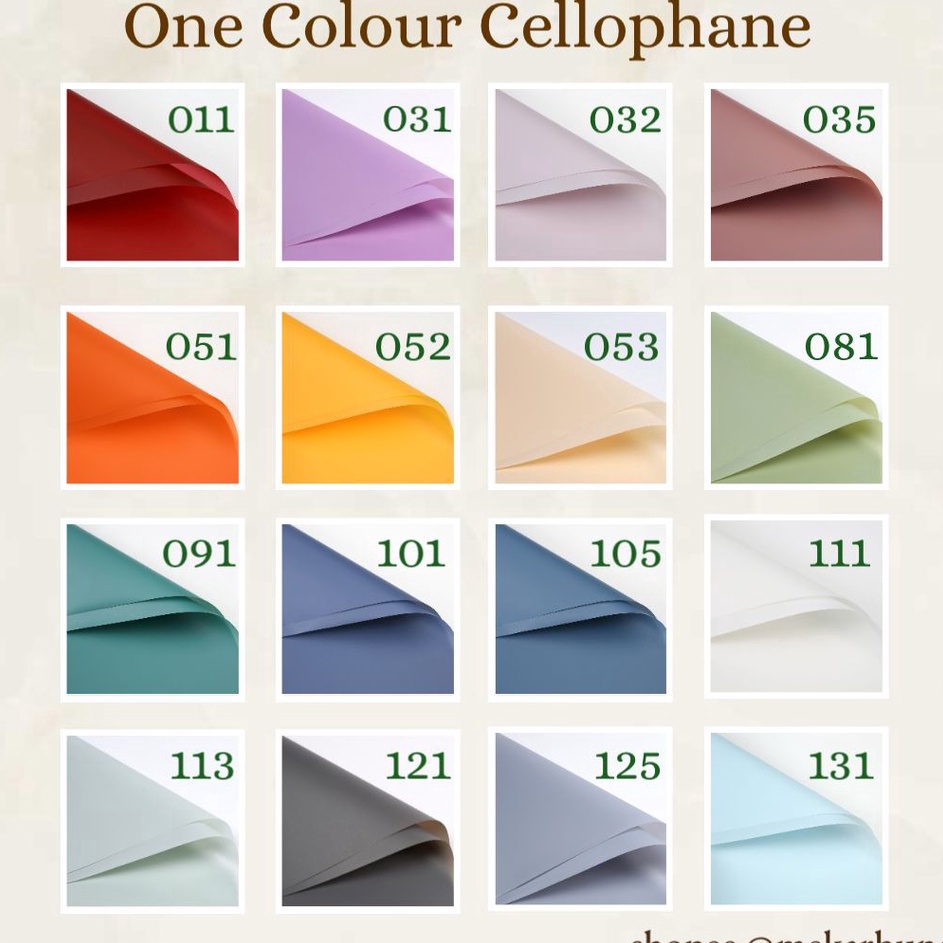 

Kejutan Hemat SUPER SALE 31 Warna K 32 Lembar Kertas Bunga Cellophane 1 Warna Korean Flower Wrapping Waterproof Buket Bunga