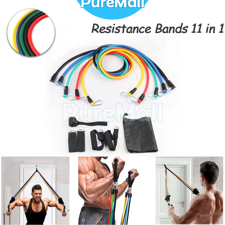 Limit Power Resistance Set 11 In 1  Alat Gym Resistance Bands  Alat Fitness