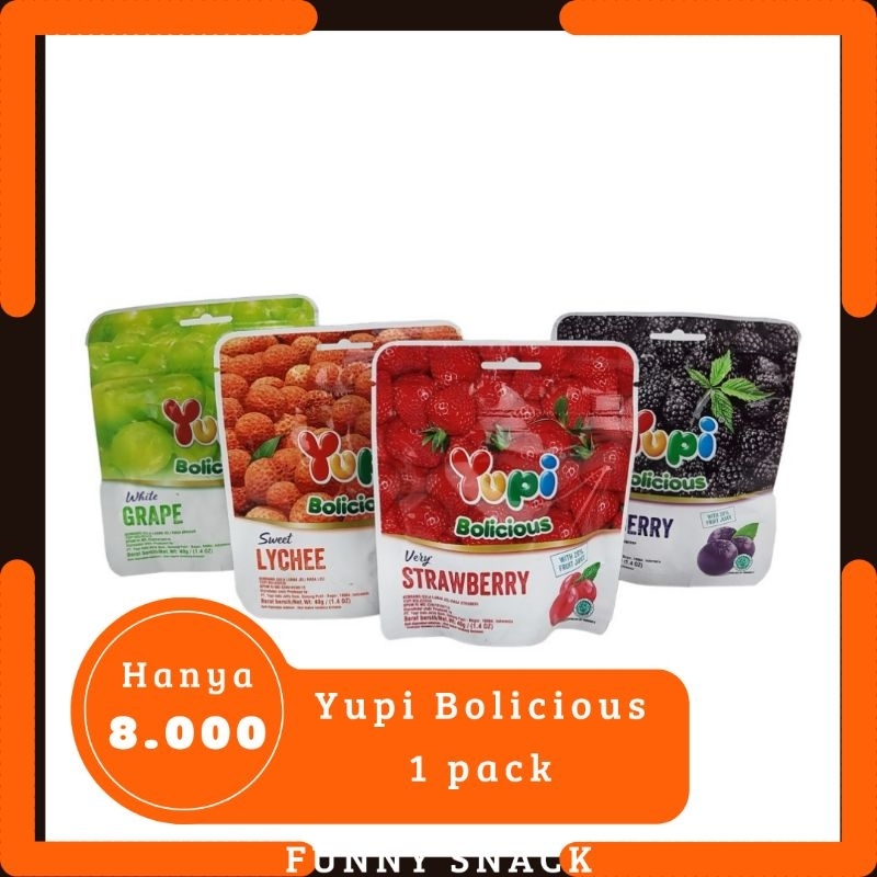 

Yupi Bolicious Pouch - Netto 40 gr