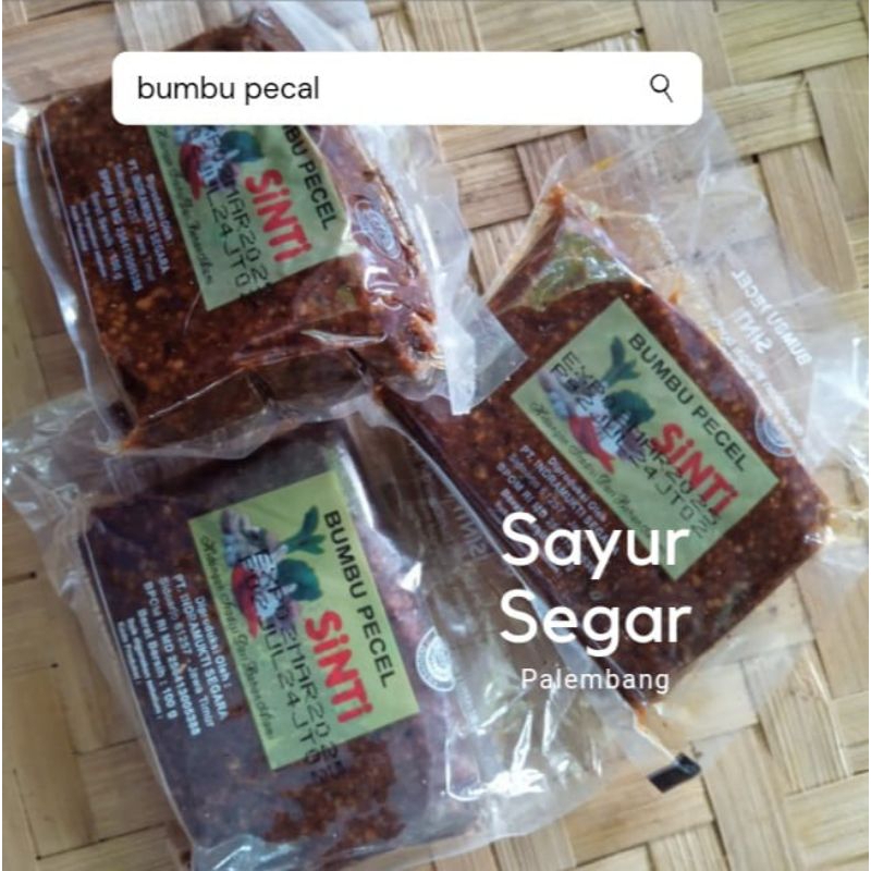 

Sambal Pecel Sinti per Bungkus Sayur Segar Palembang