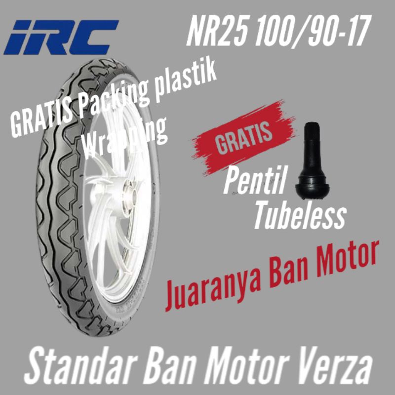 Ban Belakang Verza IRC NR25 100 90 Ring17 Tubeless
