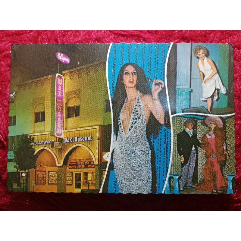 

Post card USA Hollywood WAX MUSEUM UN USED
