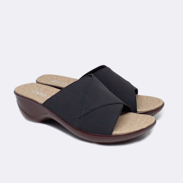 Sendal Wanita Wedges Kulit Murah / Wedges ibu-ibu pengajian Kondangan Nikah