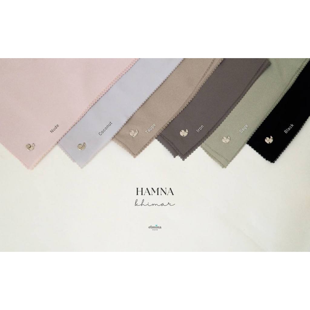 Elmina Hijab Jilbab Segi Empat Hamna Khimar