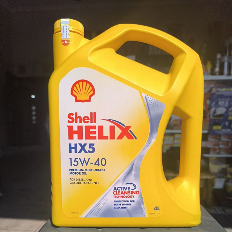 OLI MOBIL SHELL HELIX/HX5 4L SAE 15W-40 UNTUK MOBIL BENSIN/DIESEL/SOLAR