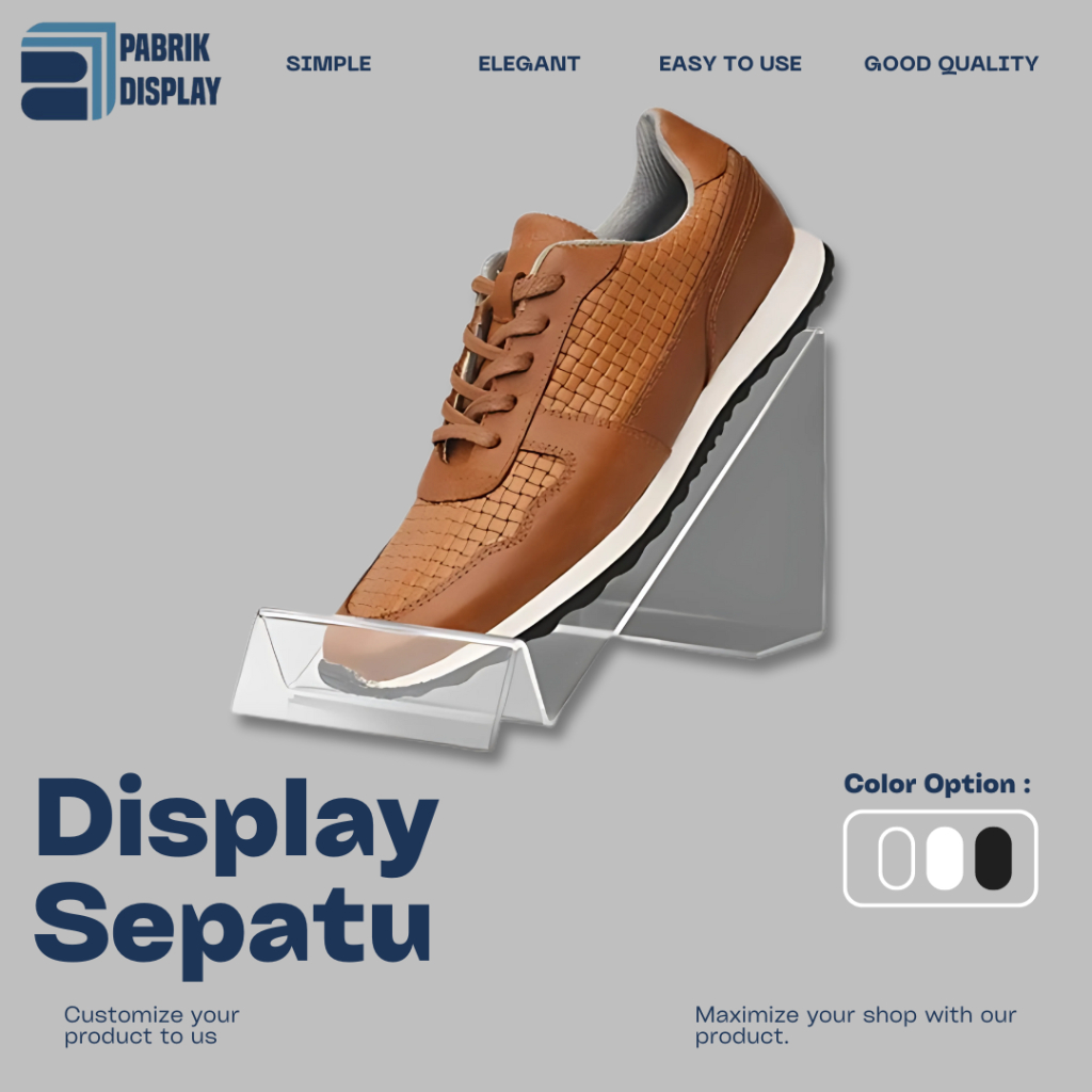 Display Sepatu / Custom Akrilik Rak Sepatu / Tempat Sepatu Custom / Tempat Sepatu Akrilik / Rak Sepa