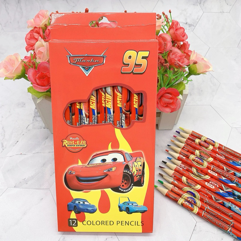 

Pensil warna 12pcs karakter spiderman cars/ pensil warna untuk anak cowok