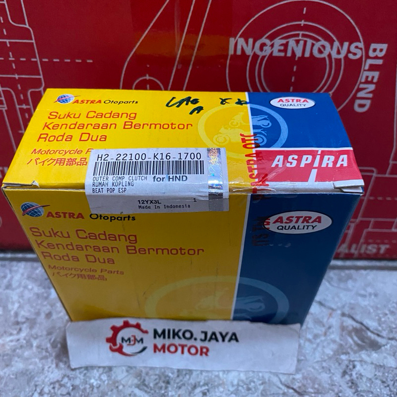 MANGKOK KAMPAS GANDA H2-22100-K16-1700 BEAT ESP BEAT POP ESP ORIGINAL ASPIRA