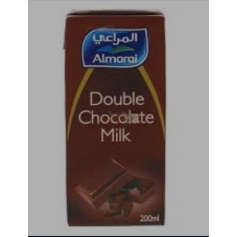 

almarai double chocolate milk 200ml#jastipjeddah