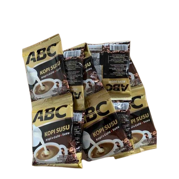 

ABC Kopi Susu Instan Kopi & Gula + Susu 1 Renteng (10 Pcs)