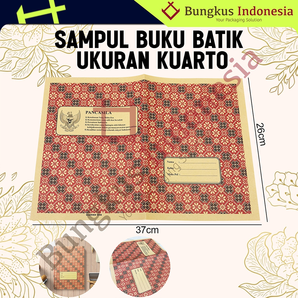 

Sampul Buku Kuarto Motif Batik / Kwarto / SIDU