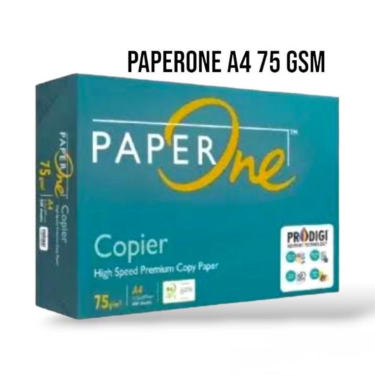 

KODE J23U Kertas hvs A4 premium PAPERONE 75 gsm 5 lembar