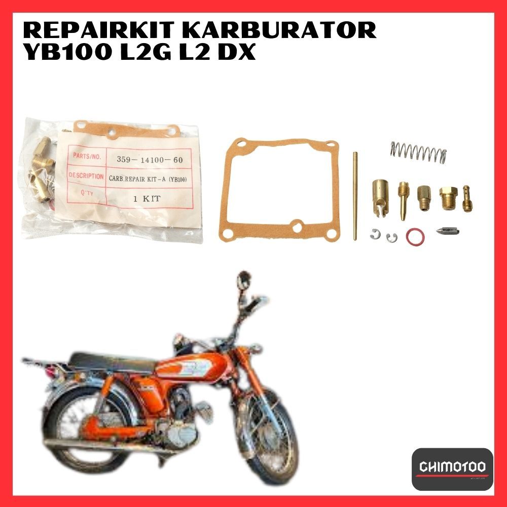 Repairkit Karburator Karbu Yamaha Yb100 Yb 100  L2g L 2 G L2 Dx Nos