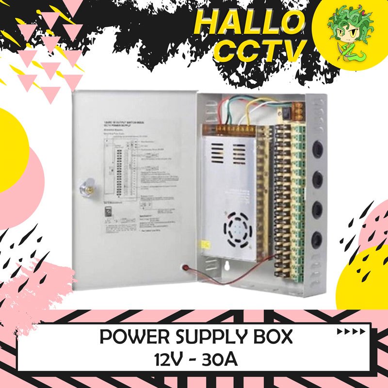 Medusa PSU Box PB 18CH 30A / 12V - Cream