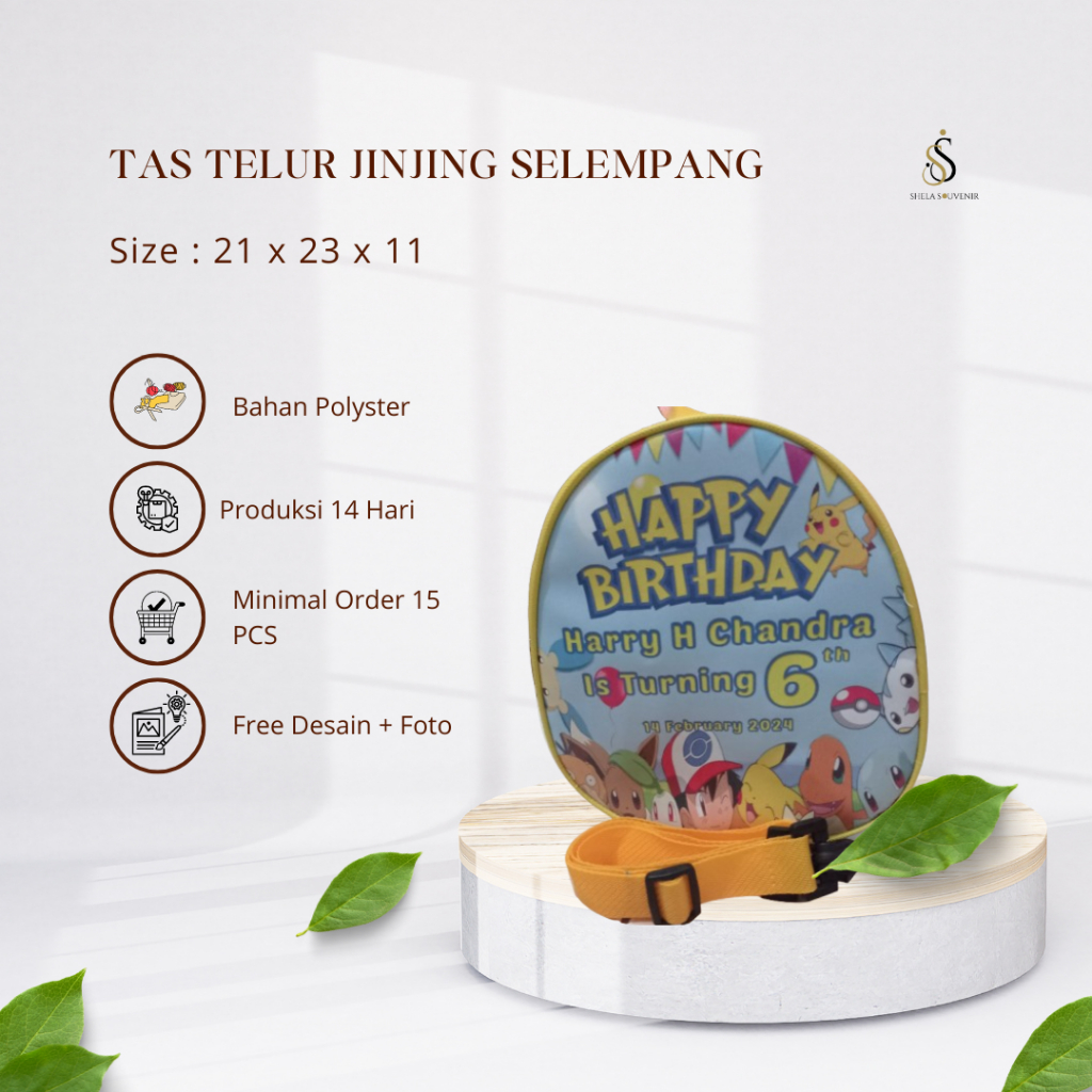 Tas Telur Ultah / Tas telur Anak Karakter / Tas telur Ulang Tahun Anak / Tas Telur Custom / Model Ta