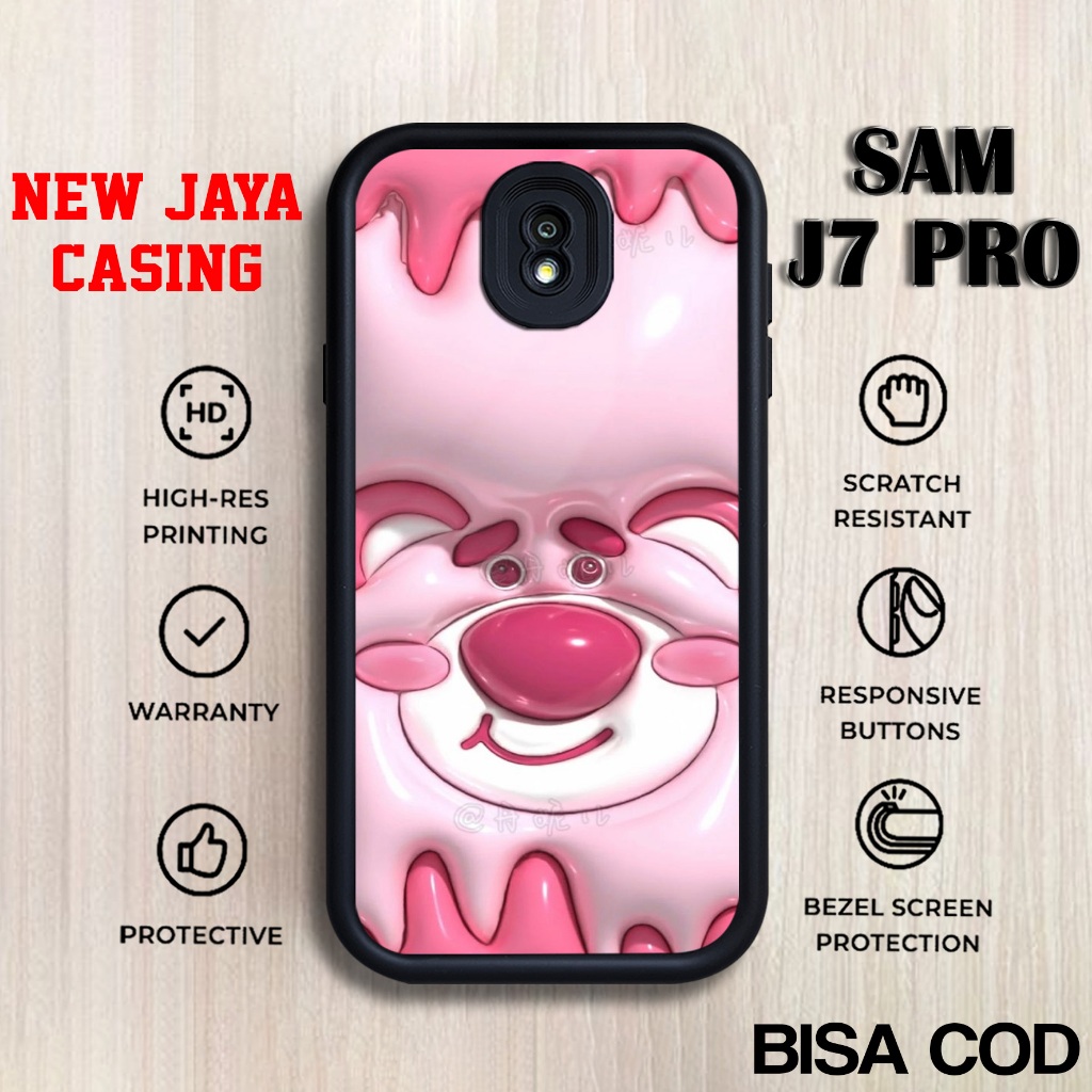 Case Samsung J7 Pro Terbaru Beruang Cute Casing J7 Pro Termurah Hardcase Softcase Glossy Terlaris