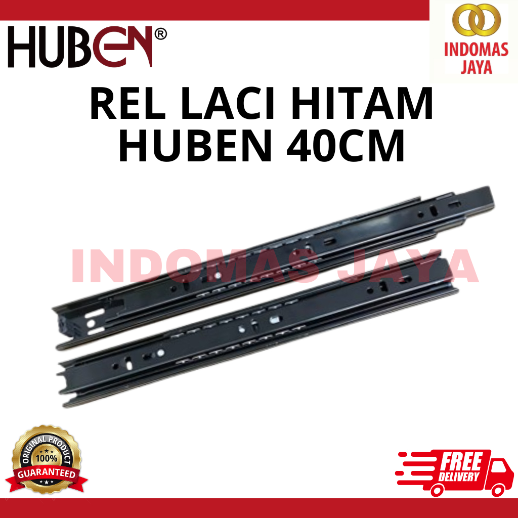 ( 40cm ) Rel Laci HUBEN FE-37 Double Doubel Tarik Dobel 2x Track 40 cm Full Ekstension Extension Hit