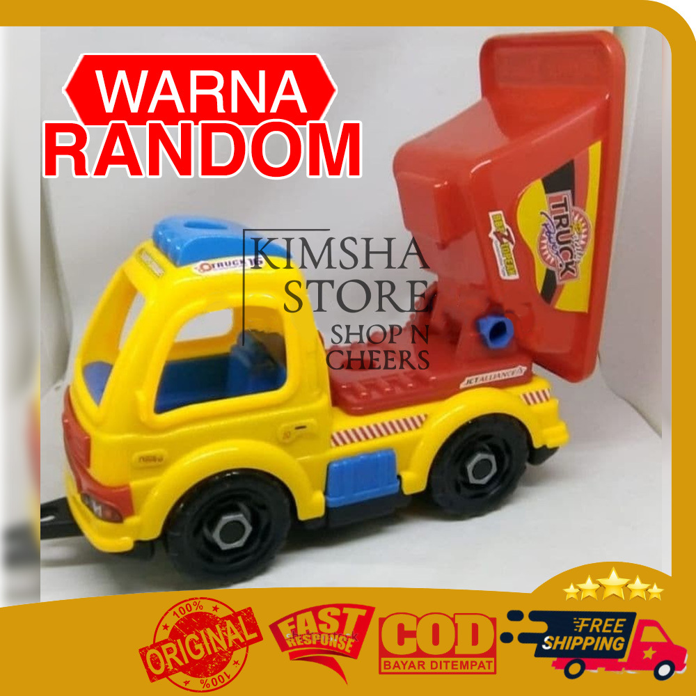 Dump Truck Tools Puzzle Education Toys Unpacking Assemble Screwdriver Garbage Trucks Mainan Edukasi 