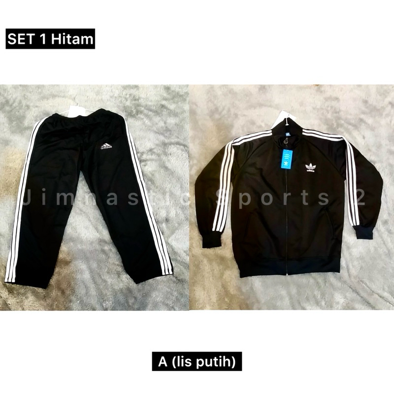 SET 1 Hitam cpy / Tracktop One Set cowo cewe / Tracktop Adidas CowoCewe / tracktop outdoor / trackto