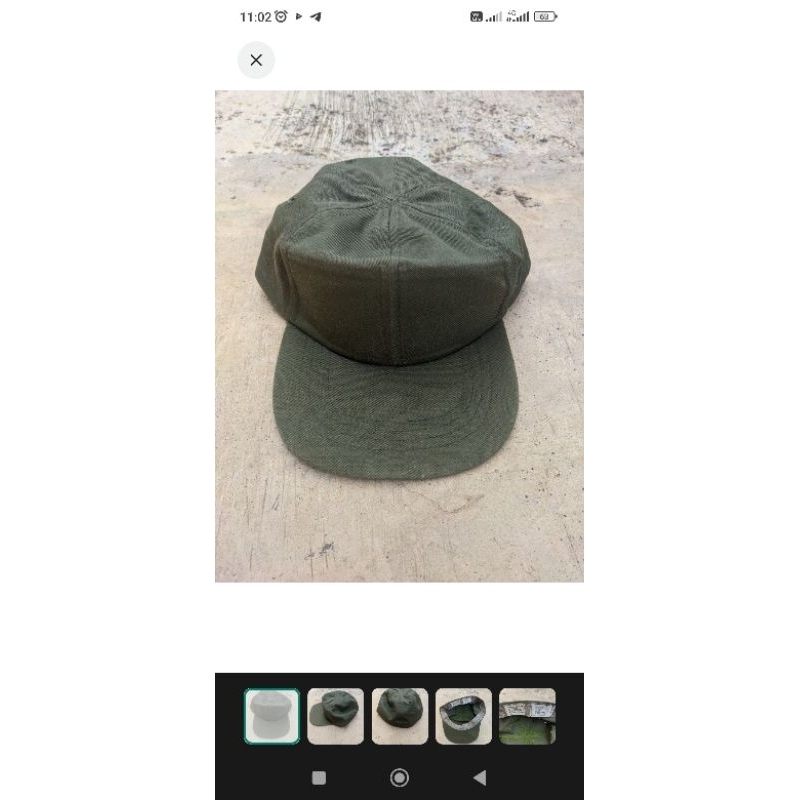 topi army vintage og 507