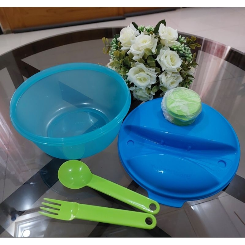NEW Salad To Go / Lunch Set Bowl Jadul Tupperware / Fashionista Tupperware