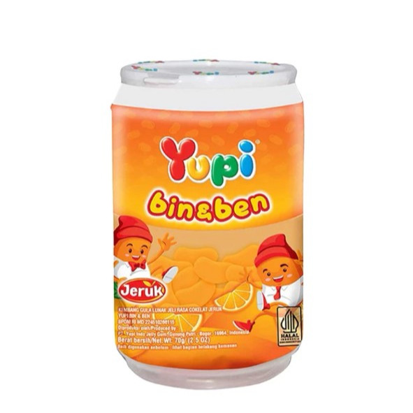 

Yupi Calci bean / BinBen 70 gram ( botol )