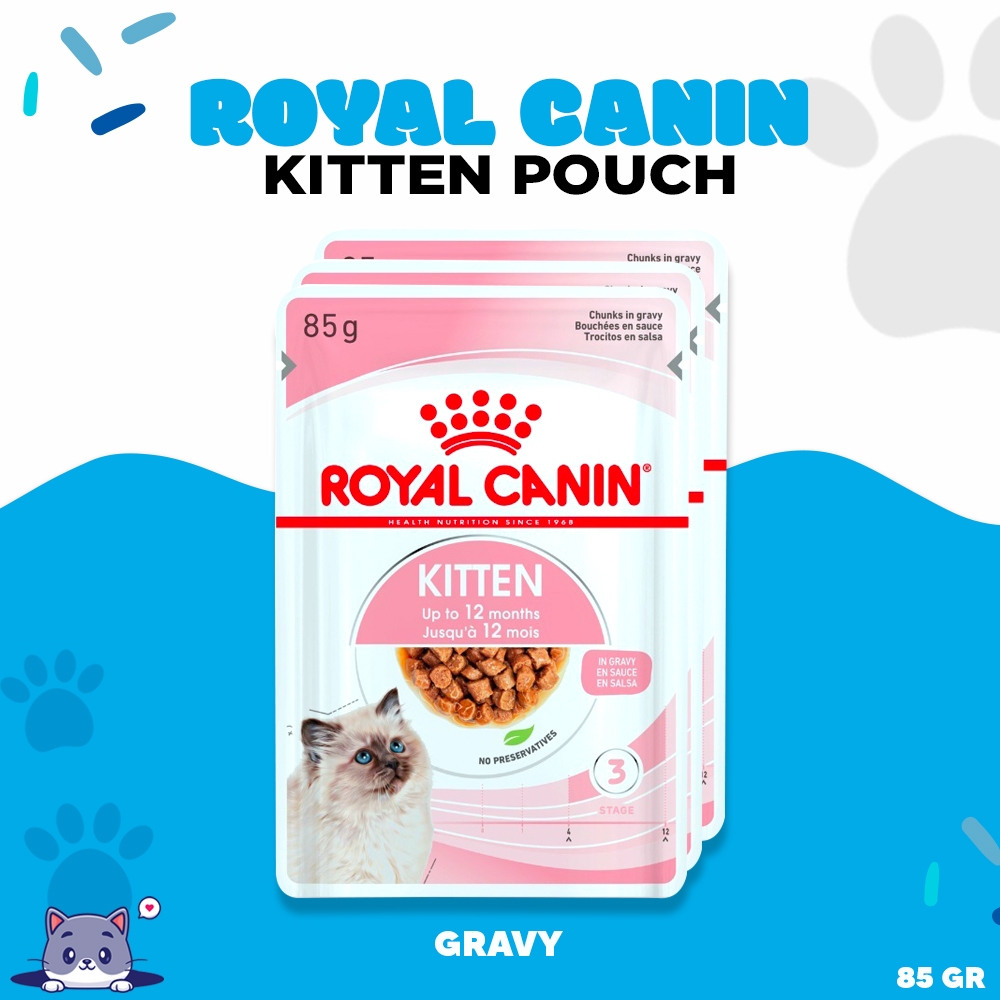 ROYAL CANIN KITTEN GRAVY POUCH - Makanan Kucing Basah