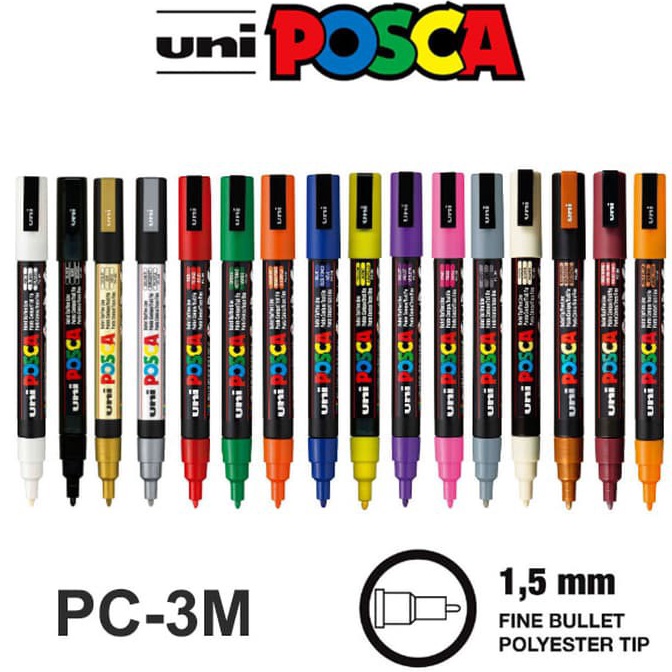 

KODE N86D Uni POSCA PC3M Marker Pen Fine Tip