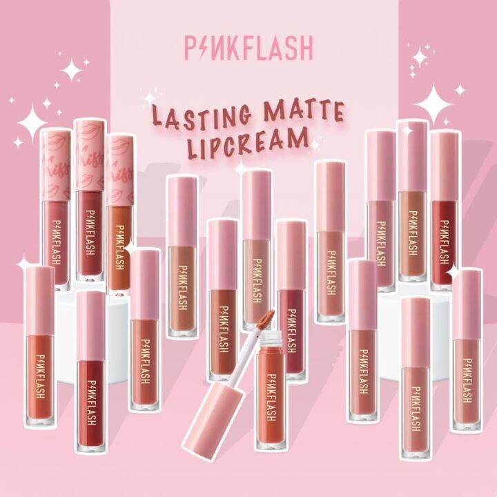 Pink Flash lasting matte lipcream
