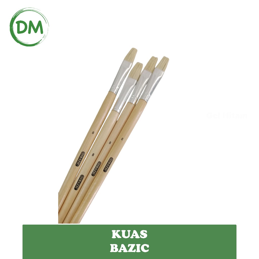 

kuas lukis BAZIC no 9 7 5 4 3 2 1 kuas krem