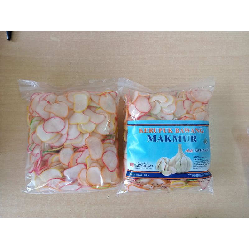 

KERUPUK BAWANG BIBIR BESAR CAP MAKMUR, Krupuk mentah bawang bibir bentuk besar