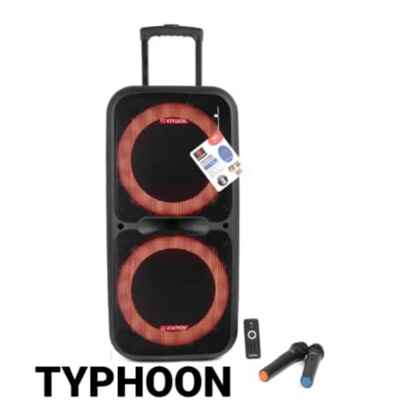 speaker portable ASATRON typhoon 12" × 2