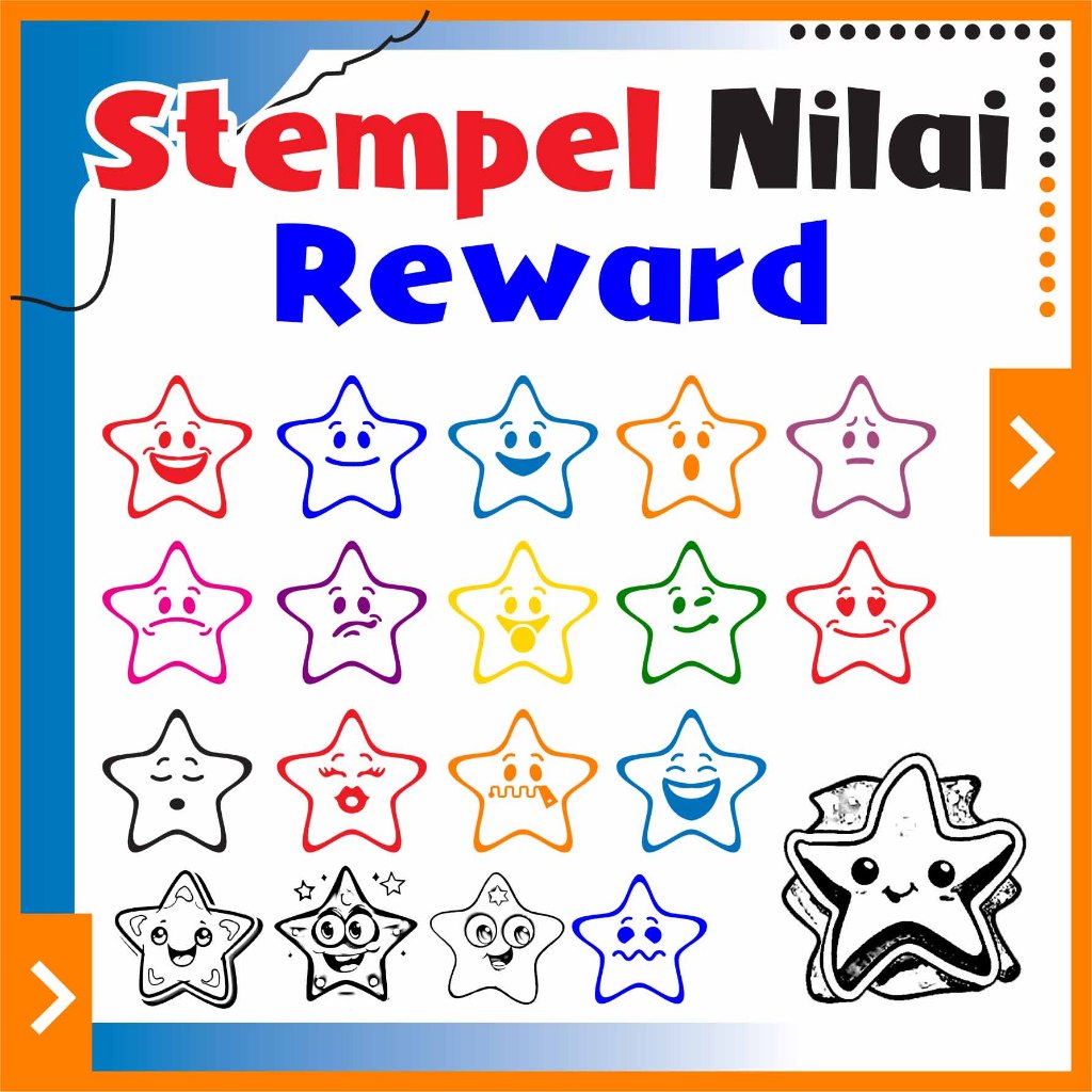 

Stempel Nilai Reward, PAUD / TK / SD / Home Schooling