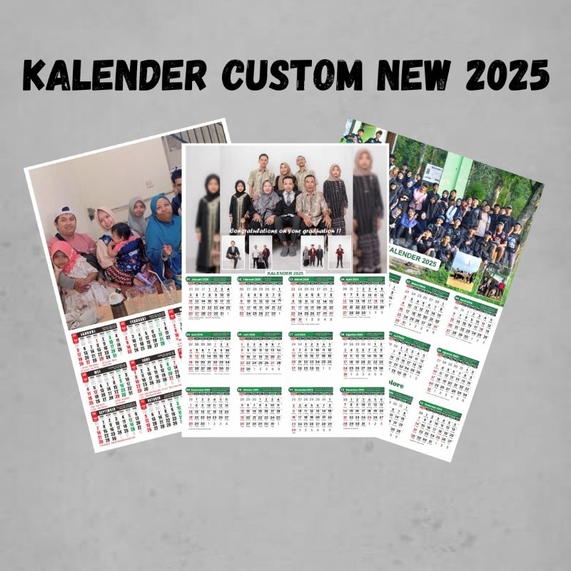 

Kalender Custom 2025 Foto Sendiri