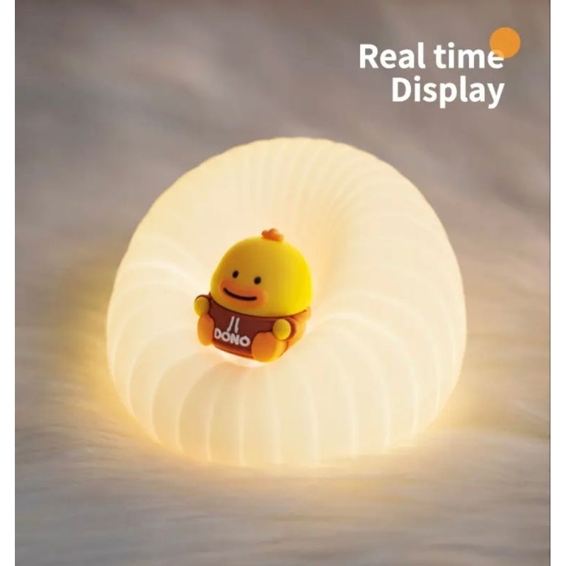 Lampu Tidur Silikon Anak Sentuh Lucu Auto Timer Off/Rechargeable Cute Touch Silicone LED Night Lamp