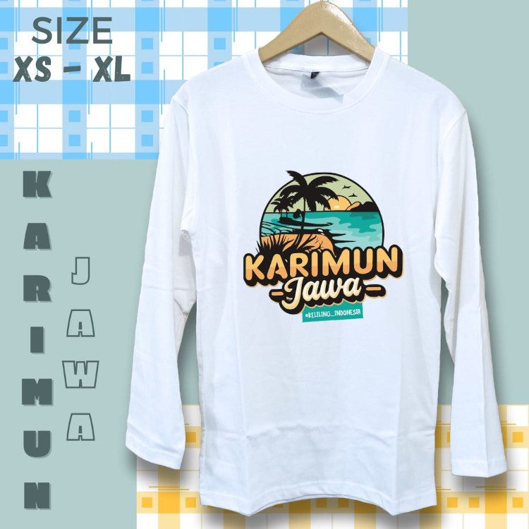 Kaos LP Oleh-oleh Souvenir Karimunjawa Destinasi Wisata Alam Populer Indonesia - Kaos Cowo Cewe Baha
