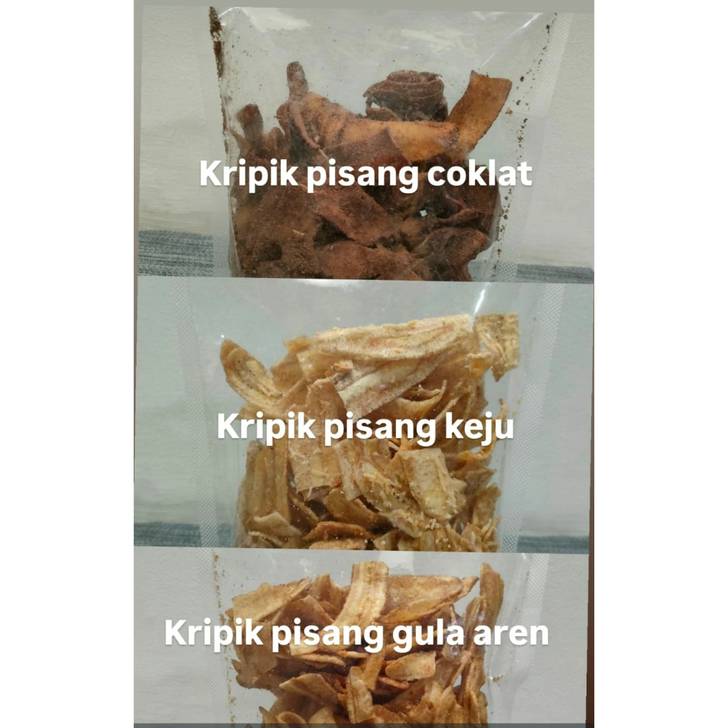 

homemade kripik pisang kepok asli asal lampung - 200gr