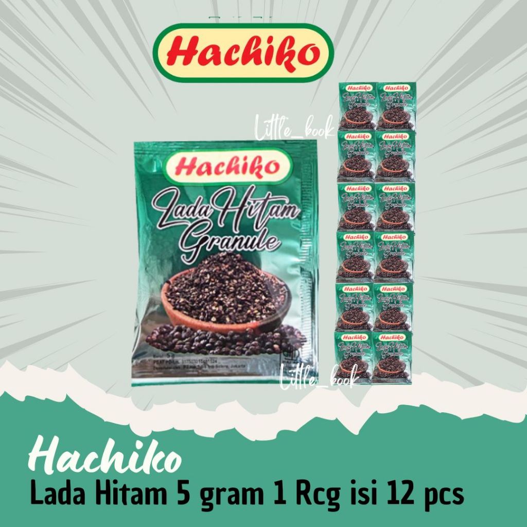 Hachiko Bumbu Dapur Bubuk : Bawang Putih, Terasi Bubuk, Ketumbar, Merica Bangka, Cabai, Kunyit