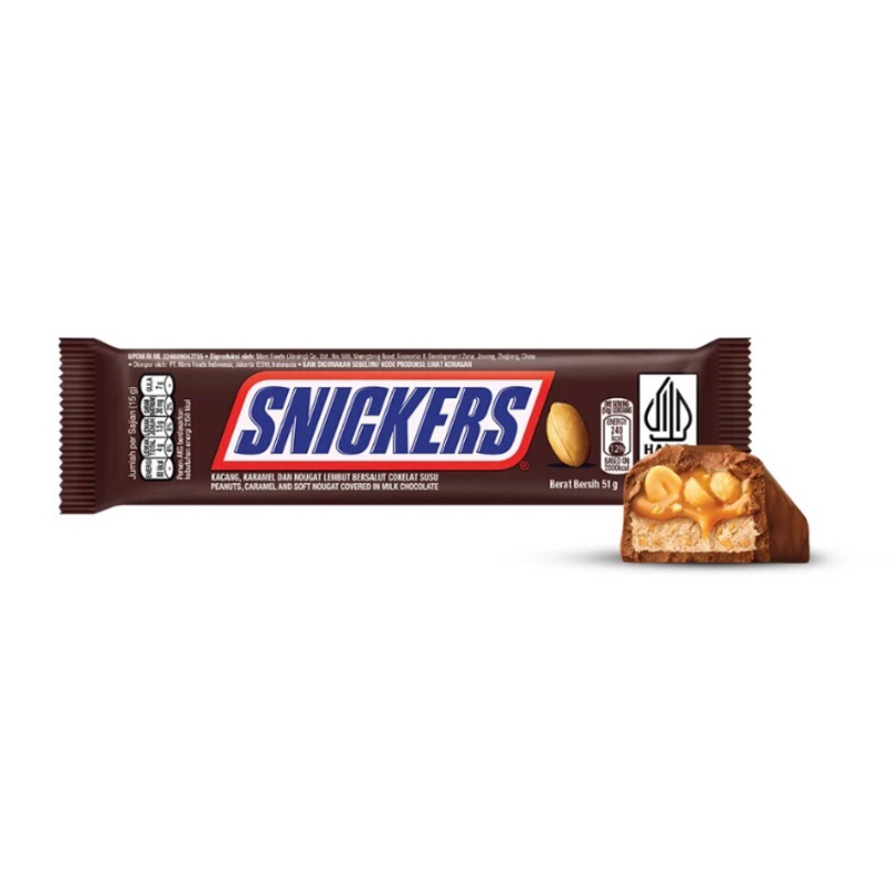 

Snickers Chocolate Peanut Original Coklat 51gr