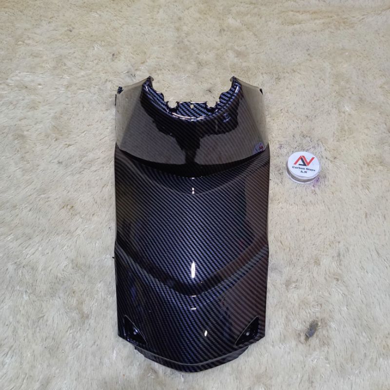 Cover Tank Tutup Mesin Vario Techno Tekno 110 Karbu Lama Old Full Carbon - Karbon Celup - Karbon WTP