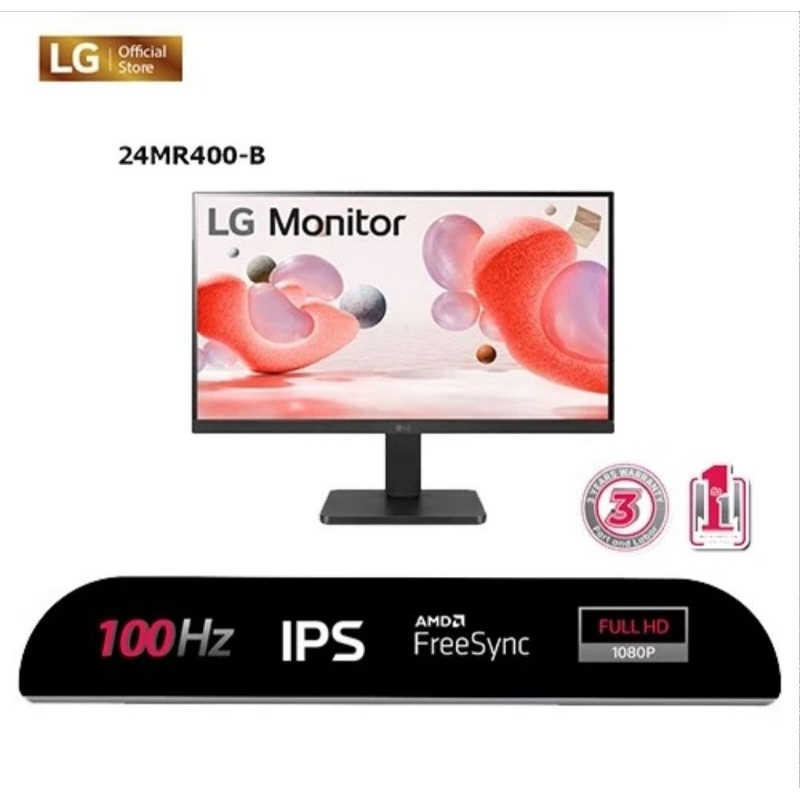 MONITOR LG 24 INCH/ MONITOR LCD LG 24 INCH 24MR400-B GARANSI RESMI