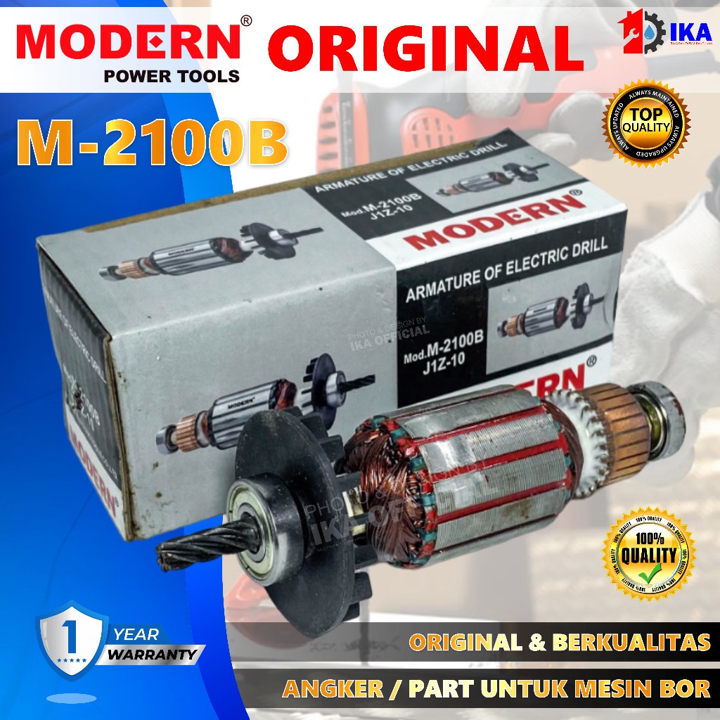 Armature Angker Bor 10mili M 2100 Jiz 10 M2100B Modern / Armature Bor M 2100 B Modern / Angker Mesin