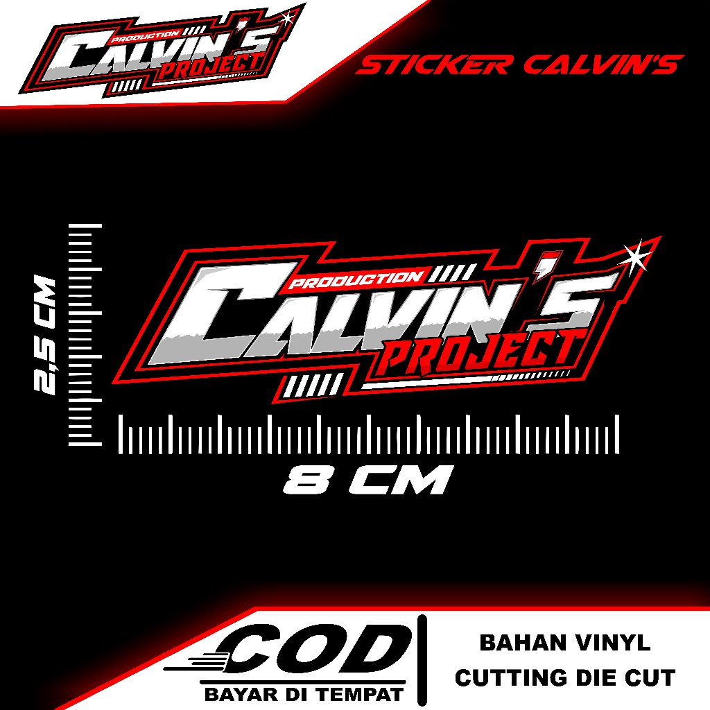 

STIKER CALVINS PROJECT ORIGINAL BAHAN VINYL PREMIUM