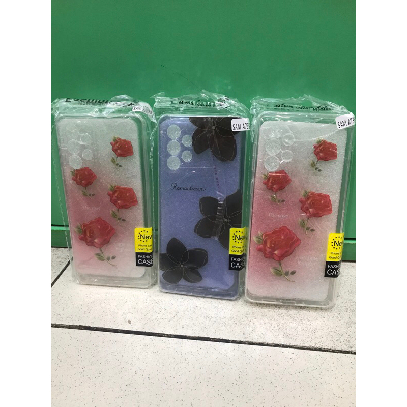 Softcase Motif Flower timbul Case motif Samsung A73