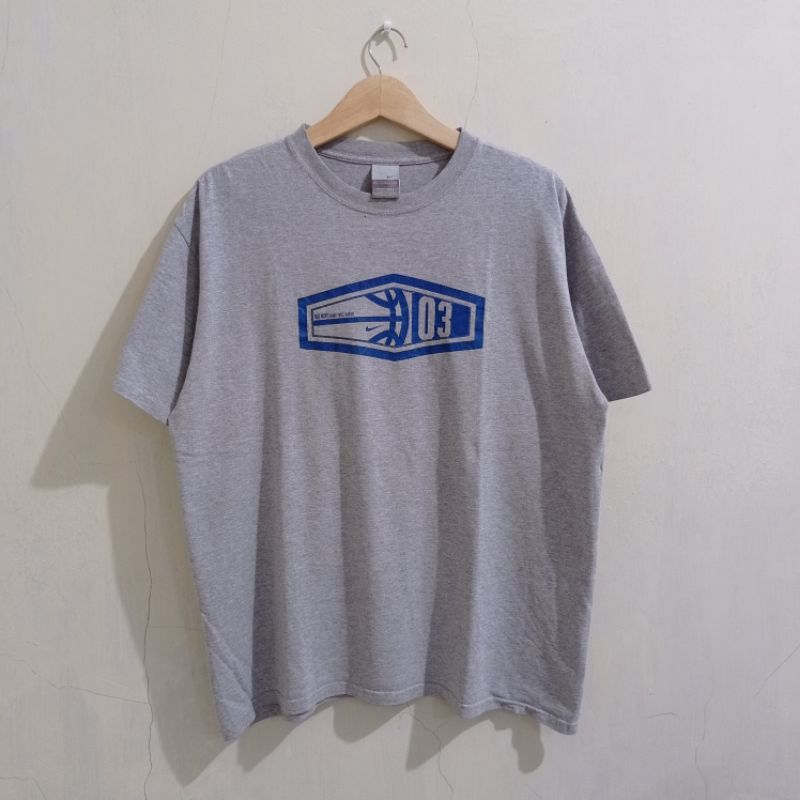 VINTAGE T-SHIRT NIKE GREY 00s ( L to XL )
